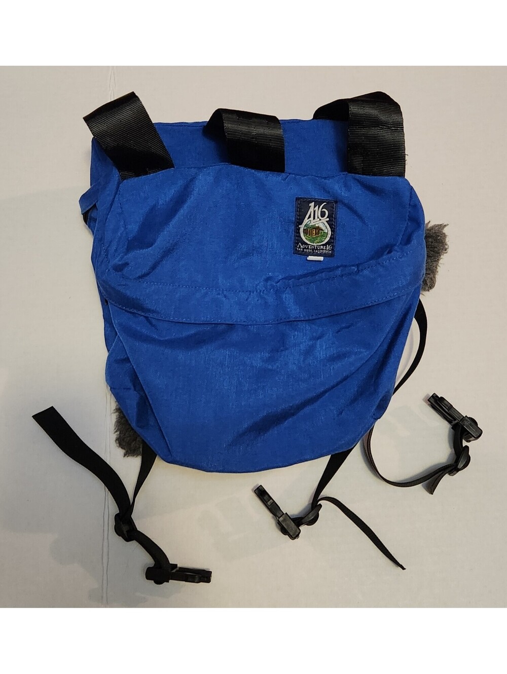 Vtg A16 Adventure 16 San Diego Bike Bag Padded Buckle Blue Black Rare Biking